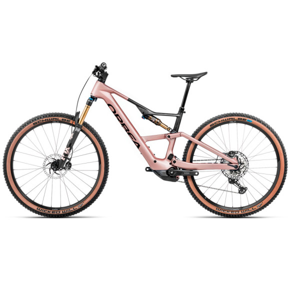 Bicicleta eléctrica ORBEA Rise SL M10 420 Wh 2025 ROSA NEGRO L