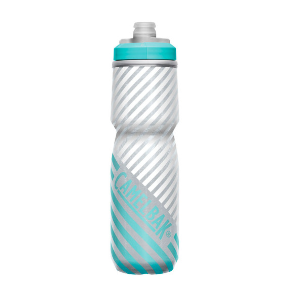 CAMELBAK Podium Chill Outdoor Water Bottle Gray Teal Stripe 710ml 