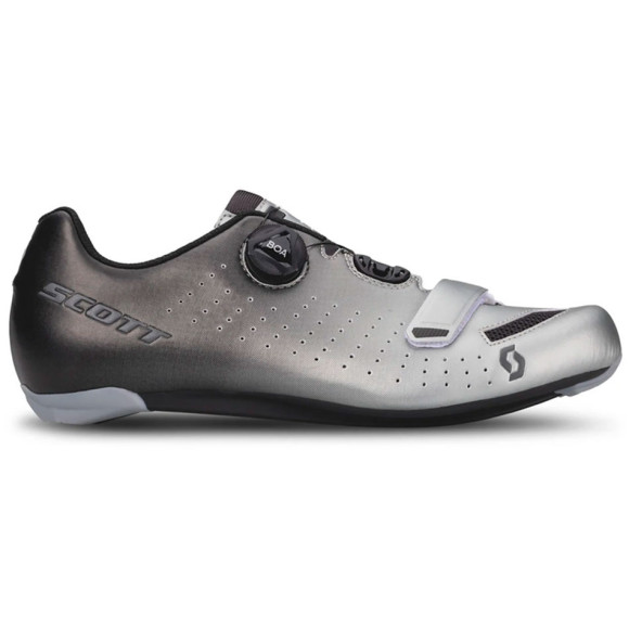 Chaussures SCOTT Road Comp Boa Noir Fade Metallic Argent 2023 GRIS 42