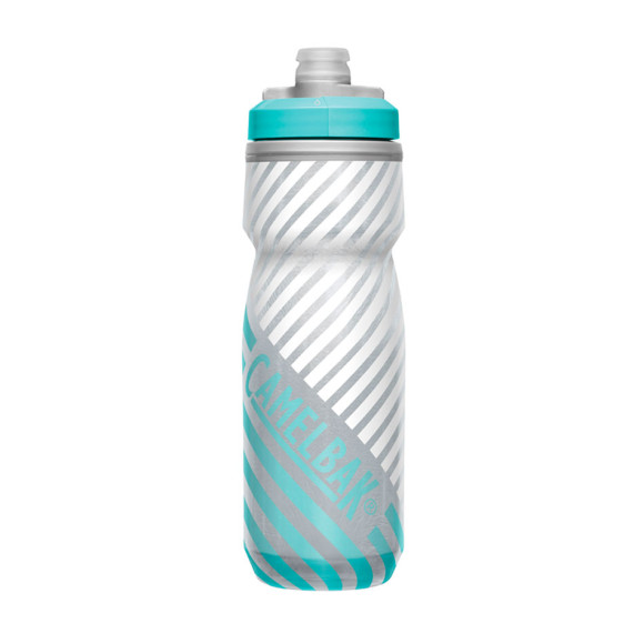 CAMELBAK Podium Chill Outdoor Water Bottle Gray Teal Stripe 620ml 