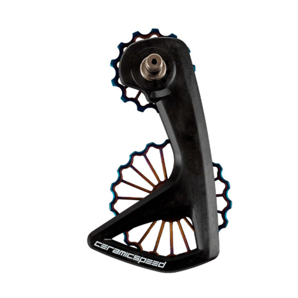 CERAMICSPEED OSPW RS Pulley Holder 3D Printed Hollow Ti Shimano 9250 8150 Oil Slick PVD Qty 