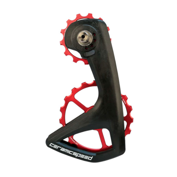 Porta puleggia CERAMICSPEED OSPW RS 5 raggi per Shimano 9250 8150 Rosso 