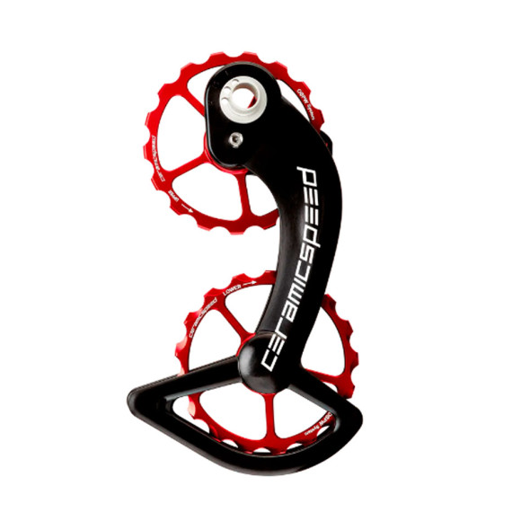 Porta puleggia CERAMICSPEED OSPW Shimano 10-11v DA Ultegra 9000 6800 prima rivestito in rosso 