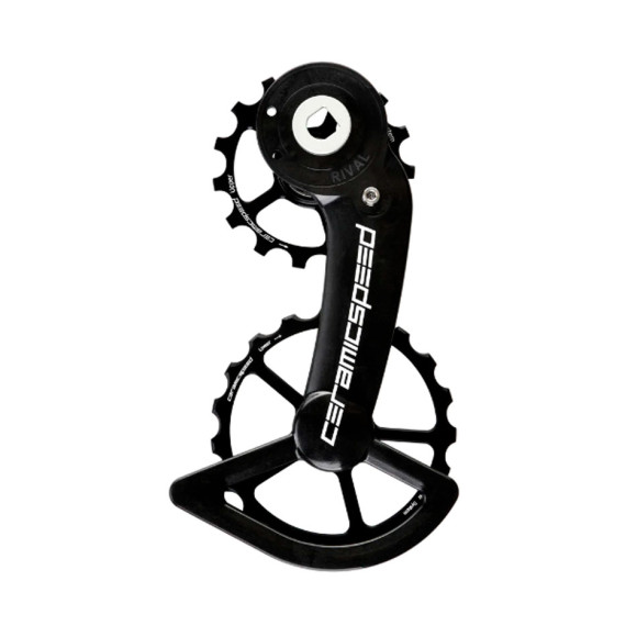 Suporte de polia revestido preto CERAMICSPEED OSPW SRAM Rival AXS Alt 