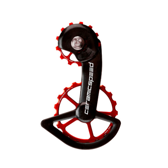 CERAMICSPEED OSPW Shimano 9100 Série 8000 Suporte de polia vermelho 