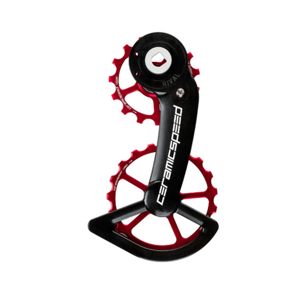 CERAMICSPEED OSPW SRAM Rival AXS Alternative Red Pulley Holder 