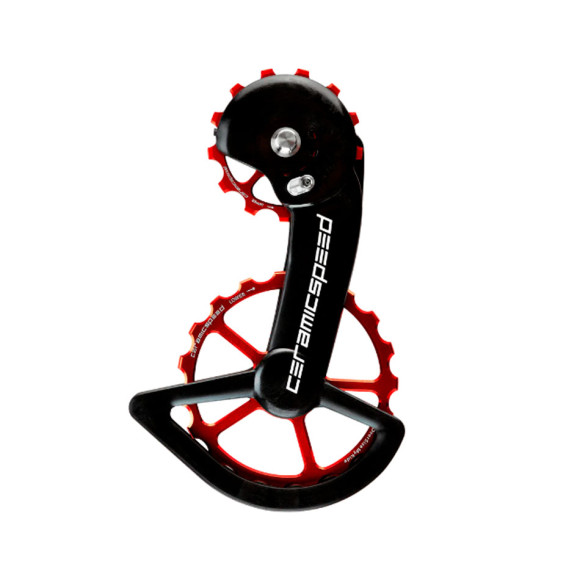 CERAMICSPEED OSPW X Shimano GRX RX 2x11 Red Coated Pulley Holder 