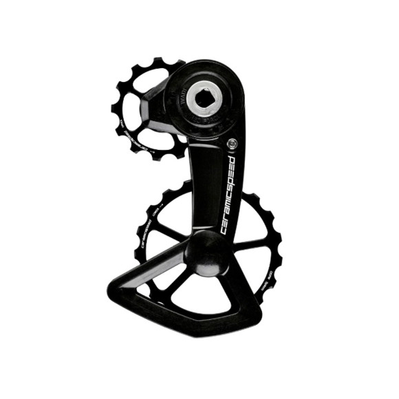 CERAMICSPEED OSPW X SRAM Alt Red Force Rival AXS XPLR Suporte de polia preto 