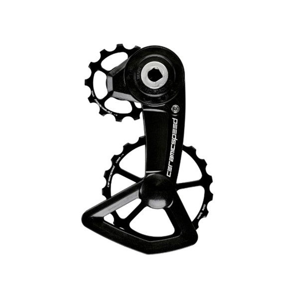 CERAMICSPEED OSPW X SRAM Alt Red Force Rival AXS XPLR Pulley Holder Black Ctd 