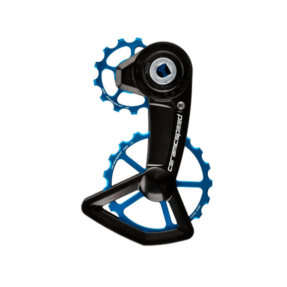 CERAMICSPEED OSPW X SRAM Alt Red Force Rival AXS XPLR Blue Pulley Holder 