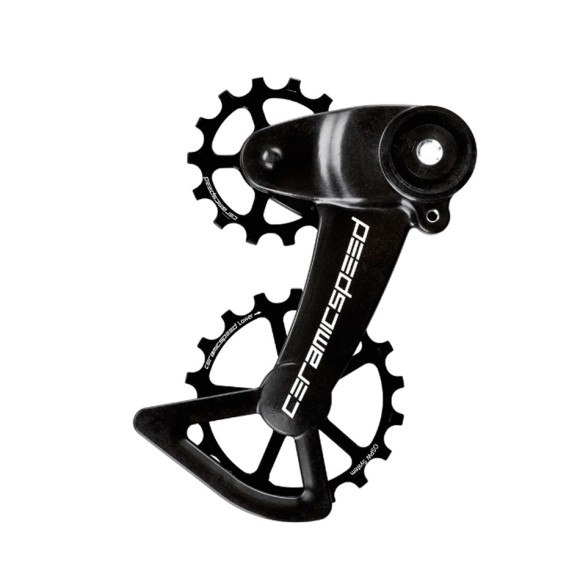 Porta puleggia meccanico rivestito nero alternativo CERAMICSPEED OSPW X SRAM Eagle 