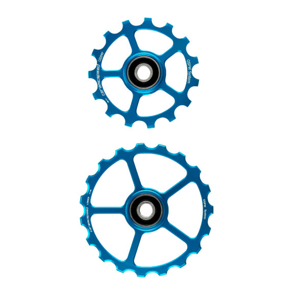 CERAMICSPEED Roues de poulie surdimensionnées de rechange 15 19 Alliage bleu 