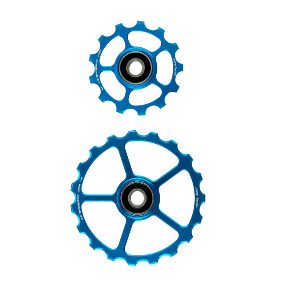 CERAMICSPEED Roues de poulie surdimensionnées de rechange 13 19 Alliage bleu 