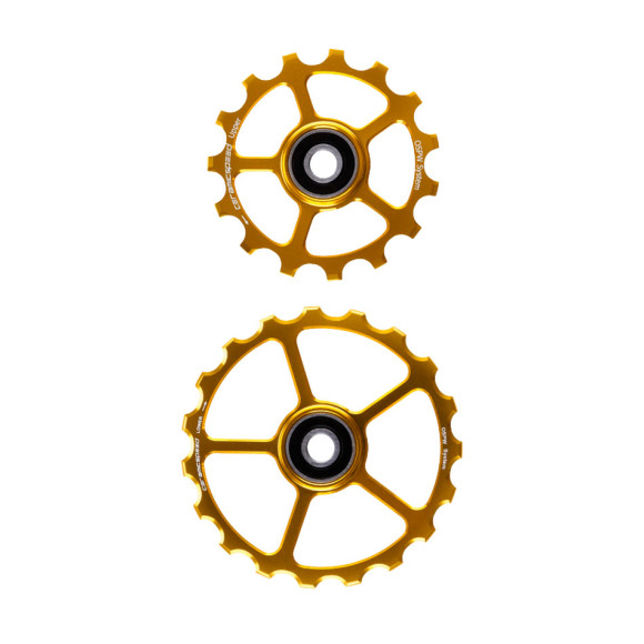 CERAMICSPEED Oversized Pulley Wheels spare 15 19 Gold Alloy 