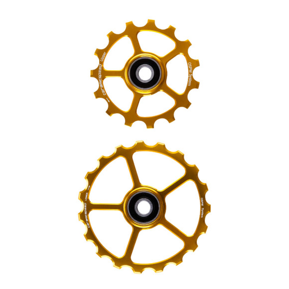 CERAMICSPEED Oversized Pulley Wheels spare 15 19 Gold Alloy Coated 