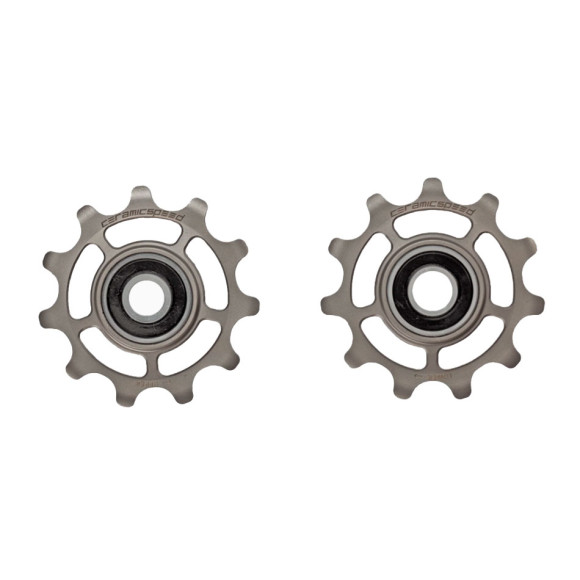 Poulies CERAMICSPEED Shimano 12v 9250 8150 7150 avec revêtement en titane 