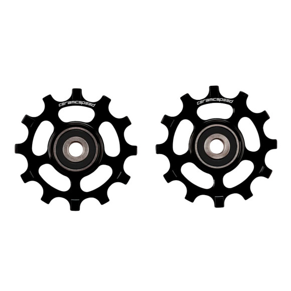 Polias de estrada CERAMICSPEED SRAM 12s AXS alt Revestido preto 