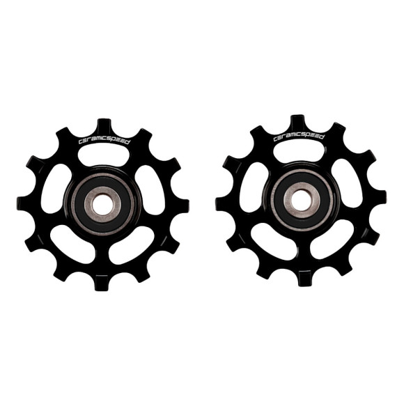 CERAMICSPEED SRAM 12s AXS Alternativa da strada Pulegge nere 