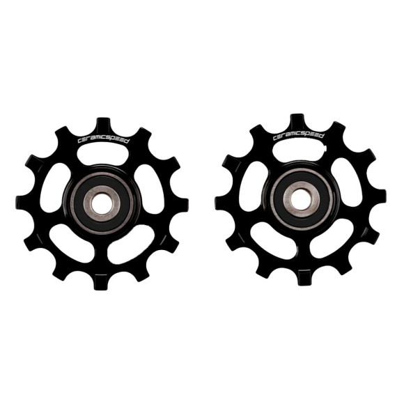 CERAMICSPEED SRAM 12s AXS XPLR alt Polias revestidas de preto 