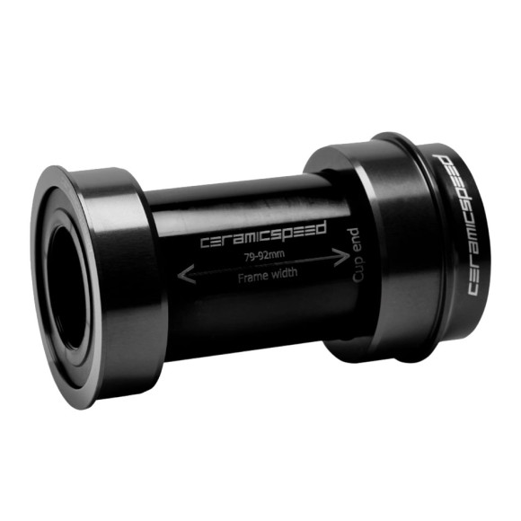 Boîtier de pédalier CERAMICSPEED BBright Shimano avec revêtement noir 