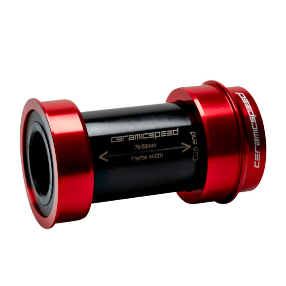 Bottom bracket CERAMICSPEED BBright SRAM DUB alternative Red coated 