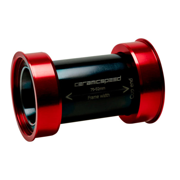 Boîtier de Pédalier CERAMICSPEED EVO386 30mm Rouge 