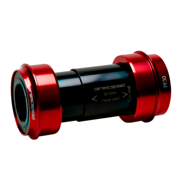 Eixo pedaleiro CERAMICSPEED PF30a Shimano vermelho 