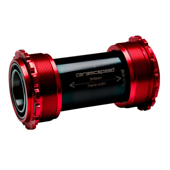 Movimento centrale CERAMICSPEED T45 Shimano rivestito di rosso 