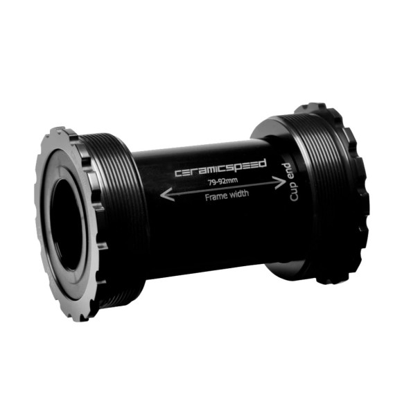 Boîtier de pédalier CERAMICSPEED T47 86 Shimano revêtement noir 