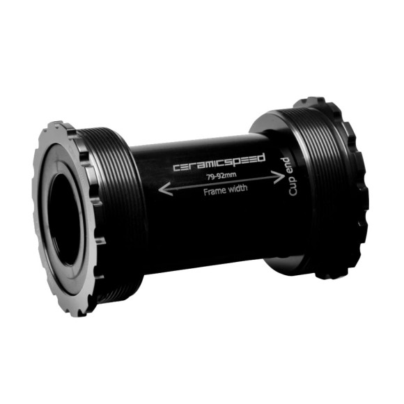 Bottom bracket CERAMICSPEED T47 86 SRAM DUB alt Gravel Black coated 