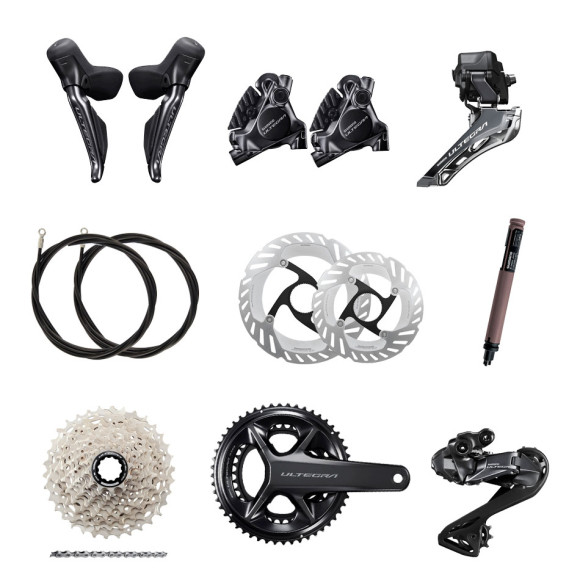 Conjunto de grupos SHIMANO Ultegra Di2 12v sem potenciômetro 