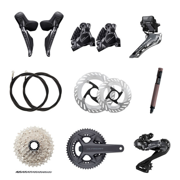 Conjunto de grupos SHIMANO Ultegra Di2 12v com potenciômetro 