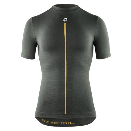 ASSOS Primavera Outono SS Skin Layer P1 2025 Camiseta ANTRACITE LXG