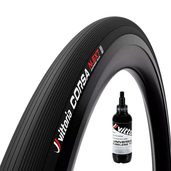 VITTORIA Corsa N.EXT 700x28 cover 2 pcs and 80 ml sealing liquid 