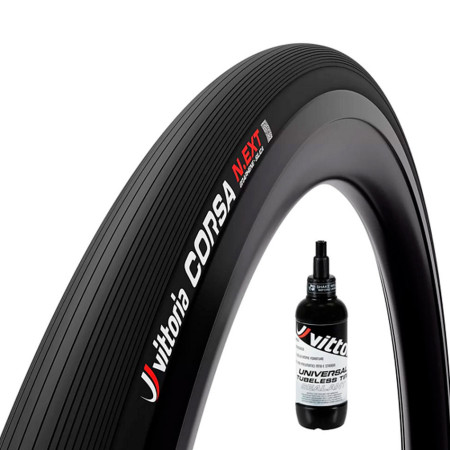 Pneumatico VITTORIA Corsa N.EXT 700x28 2 unità e Liquido sigillante 80 ml 