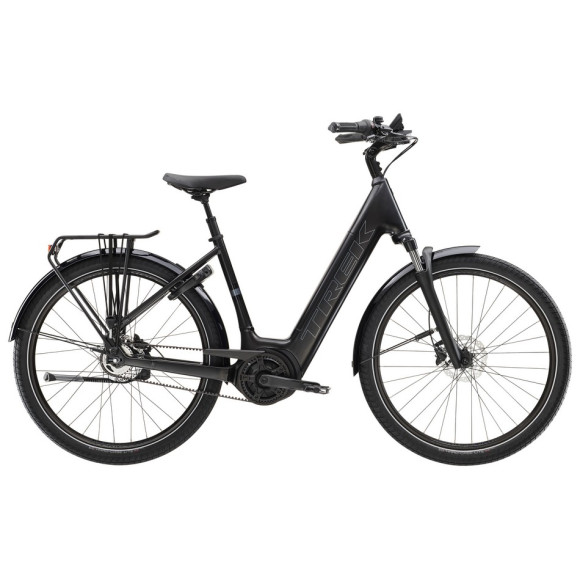 Bicicleta eléctrica TREK District+ 4 Lowstep 400 Wh 2025 NEGRO XL