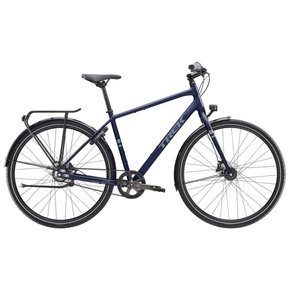 Bicicletta attrezzata TREK District 3 2025 BLU MARINO L