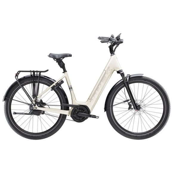 Bicicleta eléctrica TREK District+ 5 Lowstep 545 Wh 2025 BEIGE L