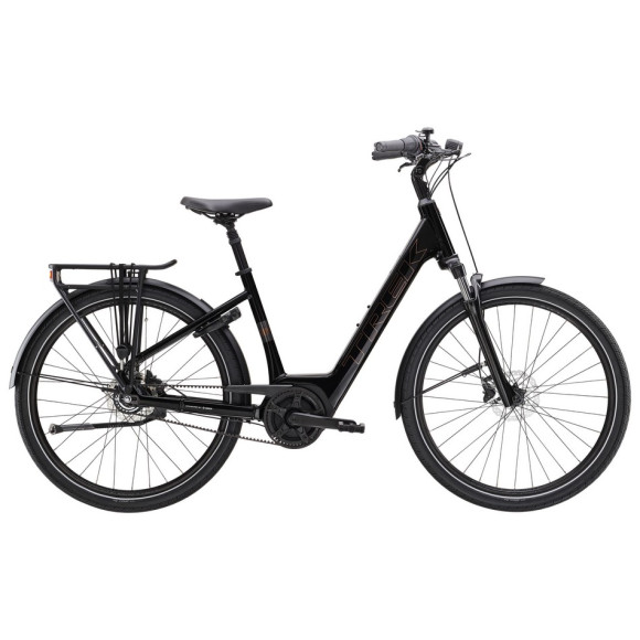 Bicicleta eléctrica TREK District+ 2 Belt Lowtep 2025 NEGRO S