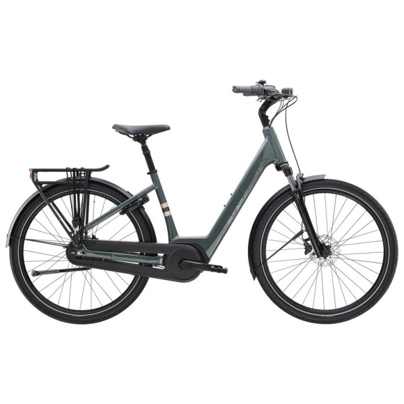 Bicicleta eléctrica TREK District+ 2 Lowstep 2025 VERDE S