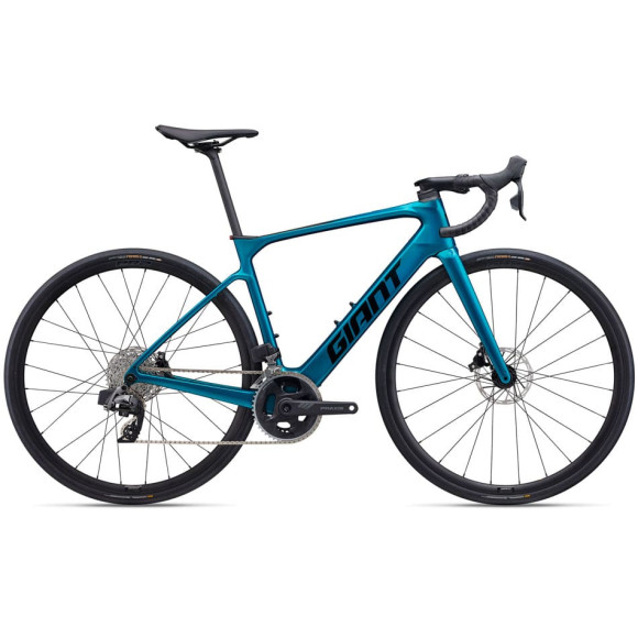 Bicicleta elétrica GIANT Defy Advanced E+ Elite 2 2025 AZUL L