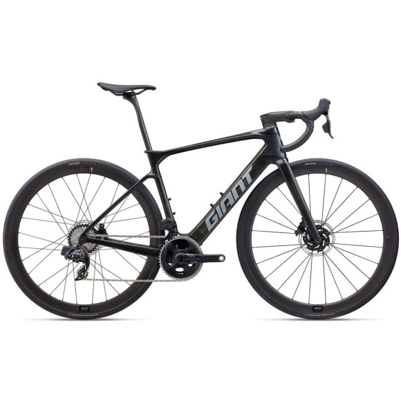 Bicicleta elétrica GIANT Defy Advanced E+ Elite 1 2025 PRETO XL