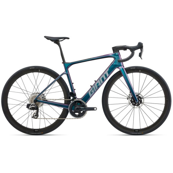 Bicicleta eléctrica GIANT Defy Advanced E+ Elite 0 2025 AZUL ML