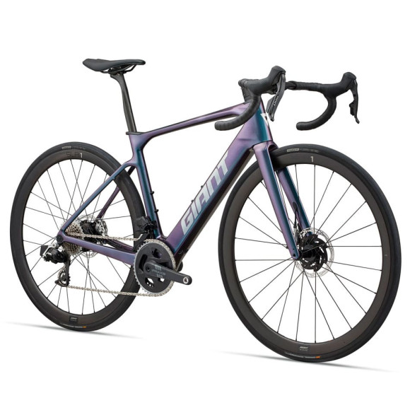 Bicicleta eléctrica GIANT Defy Advanced E+ Elite 0 2025 AZUL ML