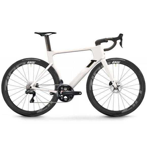 Vélo 3T Strada Italia Ultegra Di2 2x12 Zipp 303 Firecrest 2025 BLANC 48