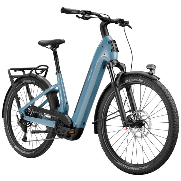 Bicicletta elettrica CANNONDALE Tesoro 2 con passo basso AZUL S