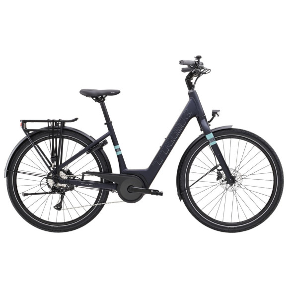 Bicicleta eléctrica TREK Verve+ 1 Lowstep 400 Wh 2025 AZUL MARINO S