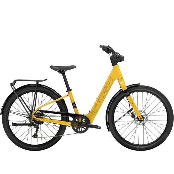 Bicicleta eléctrica TREK Verve+ 1 Lowstep LT 2025 AMARILLO S