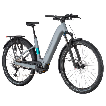 Bicicletta elettrica SCOTT Axis 10 Wave 2025 GRIS S