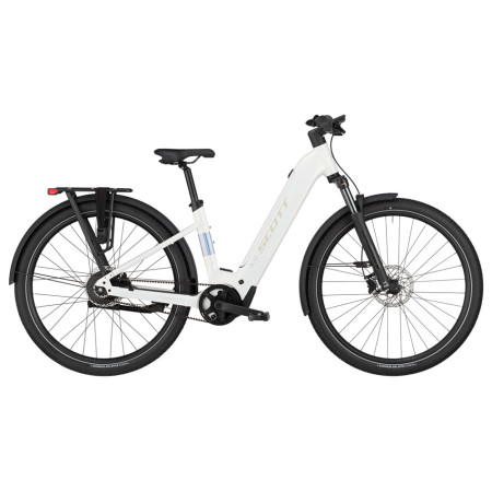 Bicicleta elétrica SCOTT Sub 10 Belt Wave 2025 BRANCO S